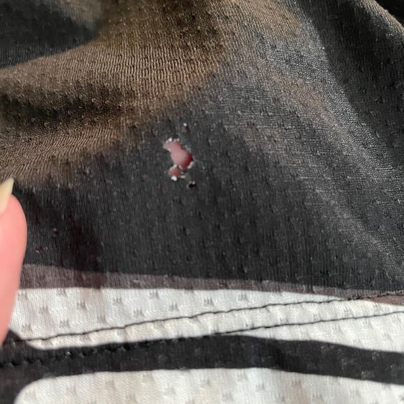 NIKE Men Printed Round Neck Polyester White, Black T-Shirt Large - Picture 6 of 6